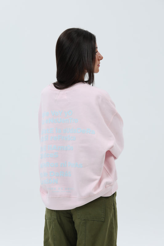 SUDADERA ROSA/CELESTE "MAMÁ" CORTA