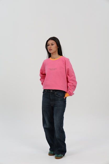 SUDADERA FUCSIA-RIPN/VERDE "PLAYAS SURF"