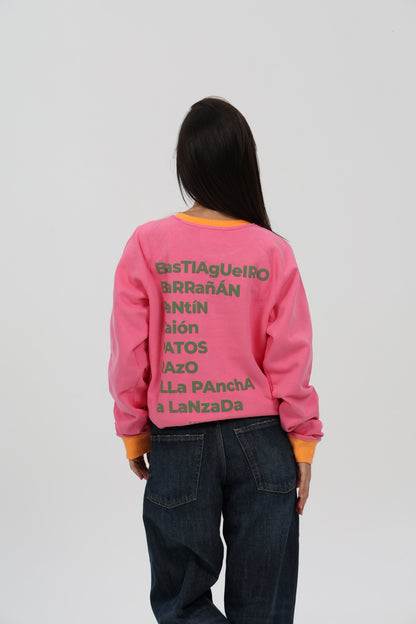 SUDADERA FUCSIA-RIPN/VERDE "PLAYAS SURF"