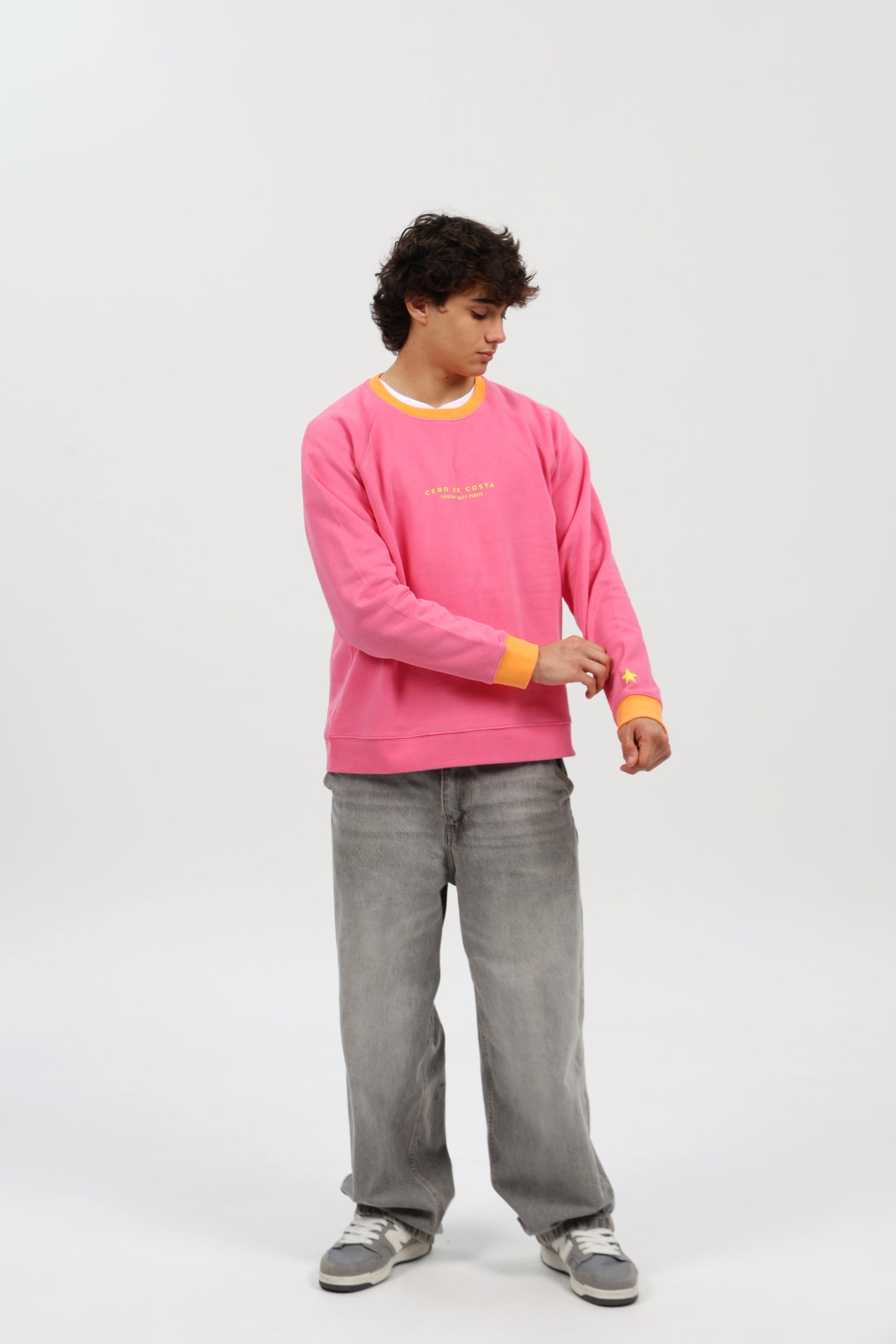 SUDADERA FUCSIA-RIPN/AMARILLO "VIGO"