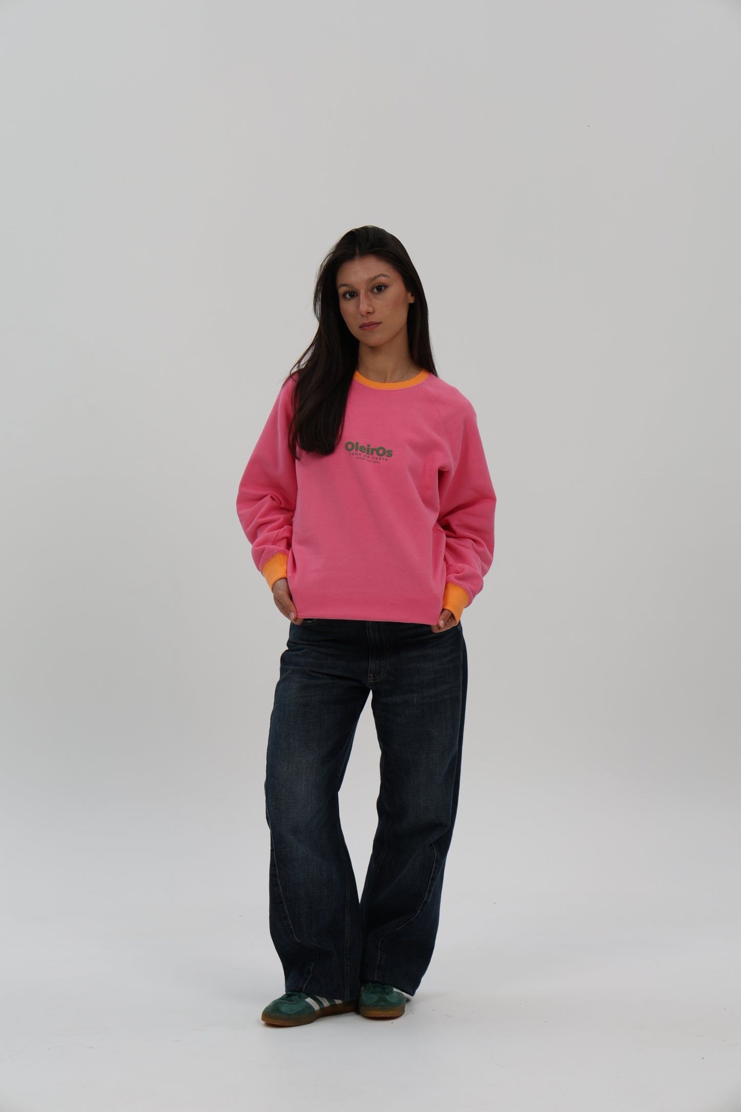 SUDADERA FUCSIA-RIPN/VERDE "OLEIROS"