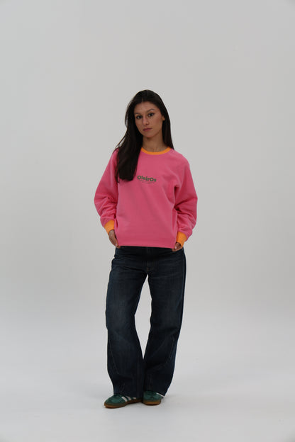SUDADERA FUCSIA-RIPN/VERDE "OLEIROS"
