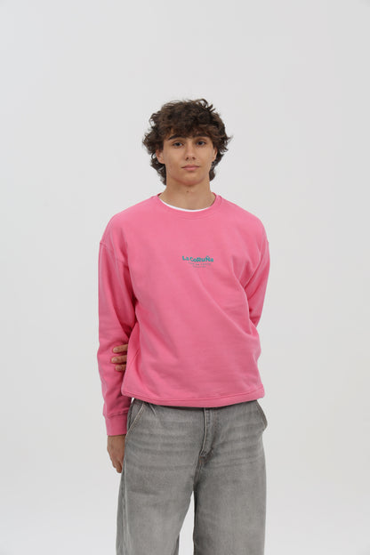 SUDADERA FUCSIA/AZUL "LA CORUÑA"