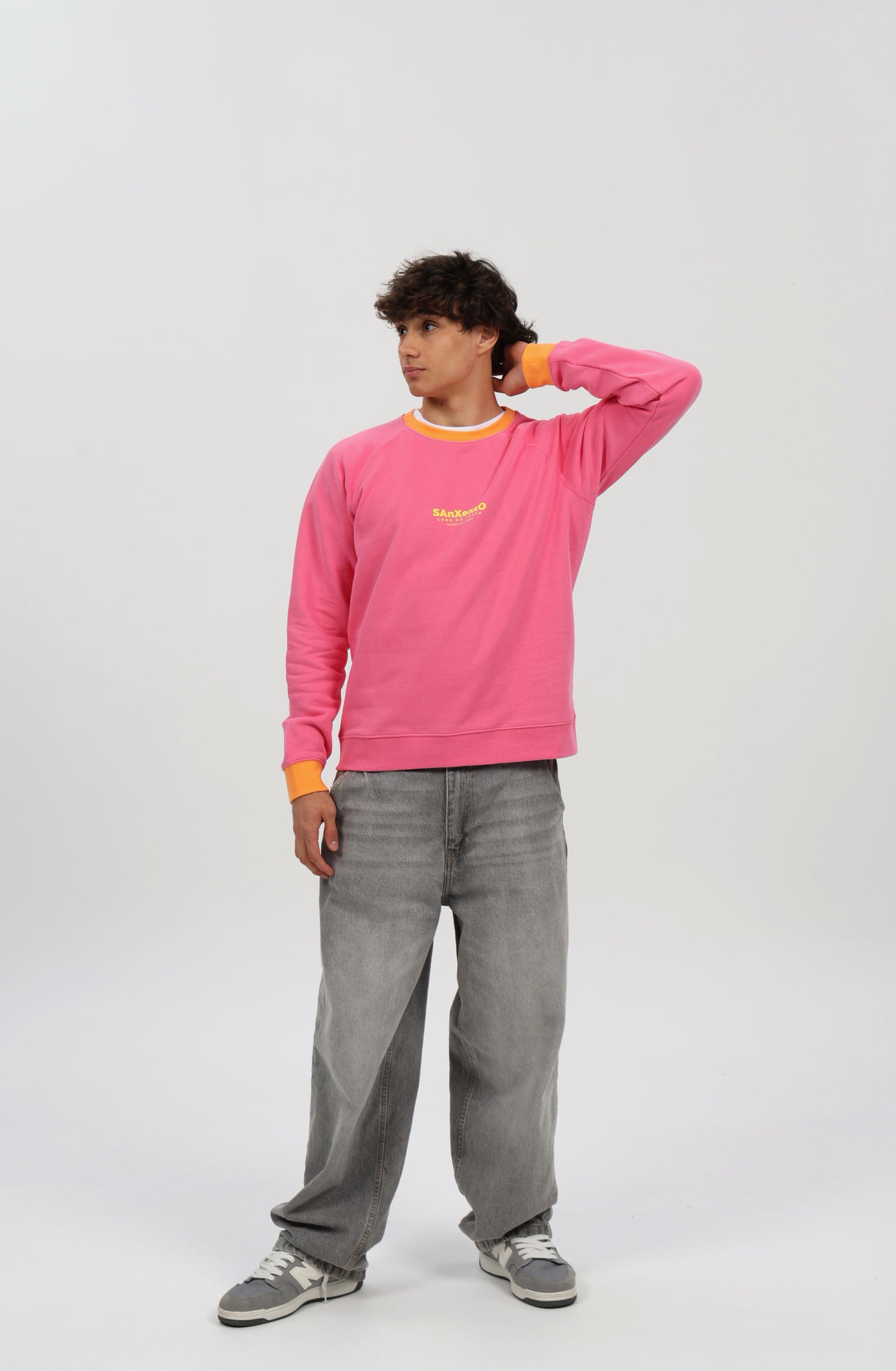 SUDADERA FUCSIA-RIPN/AMARILLO "SANXENXO"