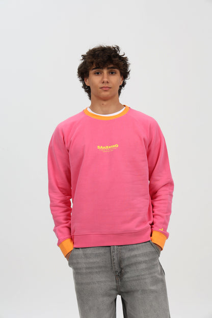 SUDADERA FUCSIA-RIPN/AMARILLO "SANXENXO"