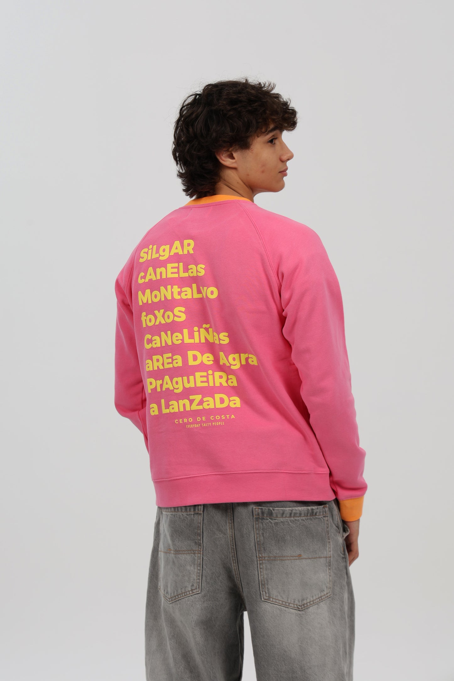 SUDADERA FUCSIA-RIPN/AMARILLO "SANXENXO"