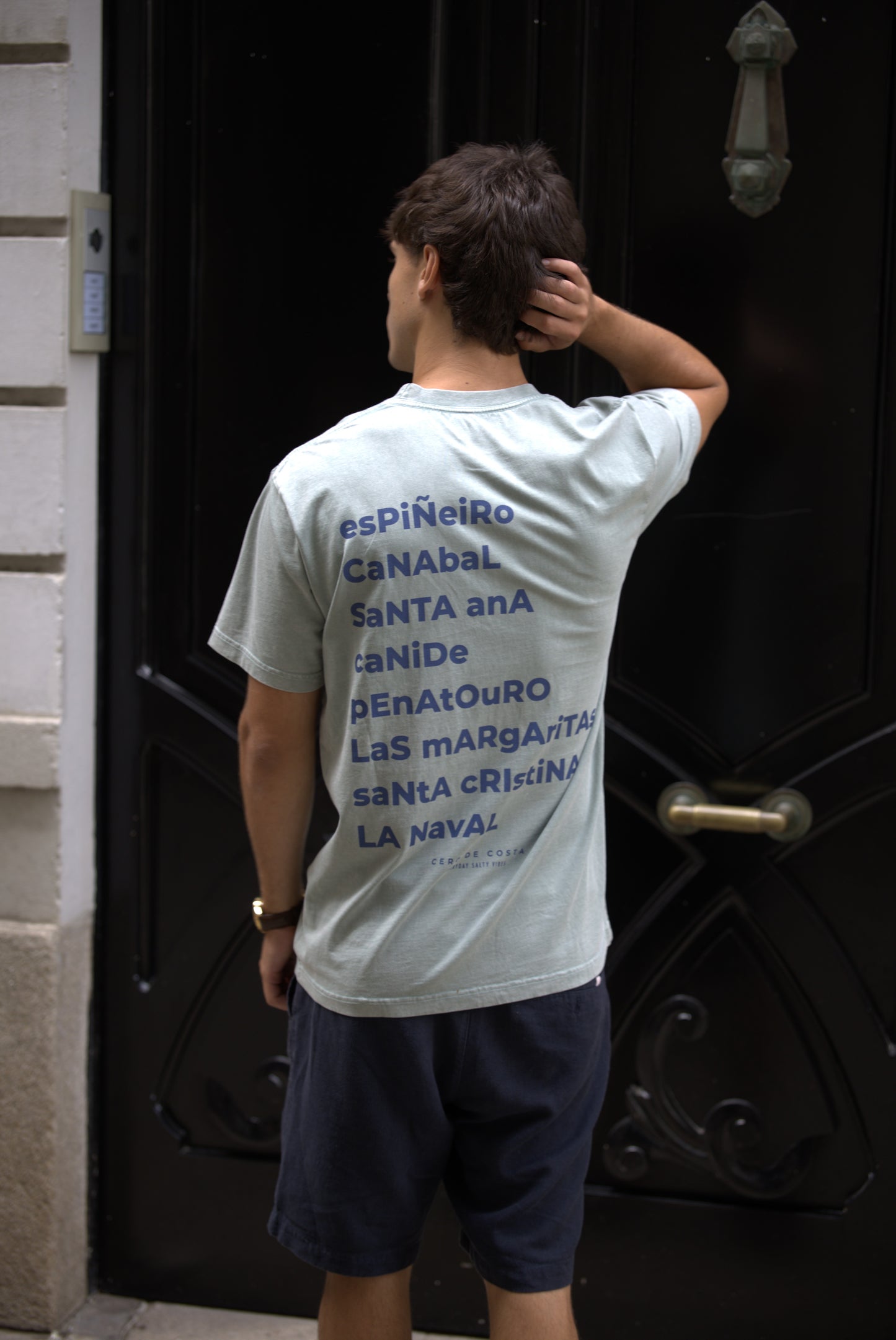 CAMISETA VERDE/AZUL "MERA"