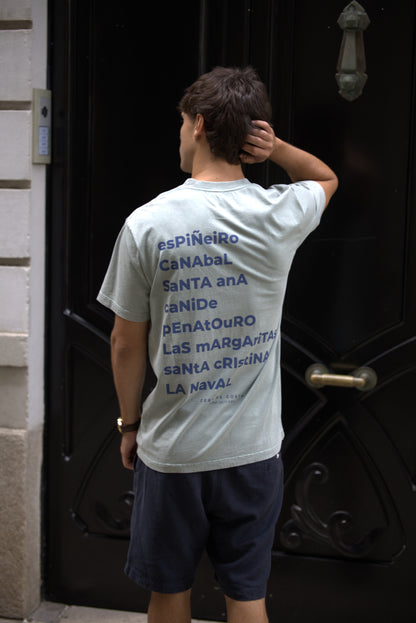 CAMISETA VERDE/AZUL "MERA"