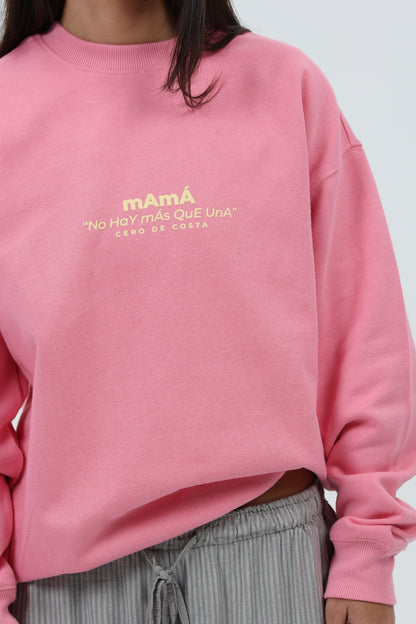 SUDADERA FUCSIA/CREMA "MAMÁ"