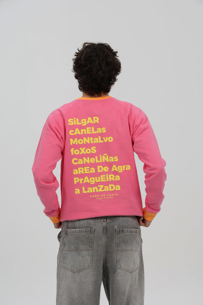 SUDADERA FUCSIA-RIPN/AMARILLO "SANXENXO"