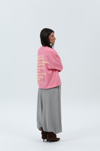 SUDADERA FUCSIA/CREMA "MAMÁ"