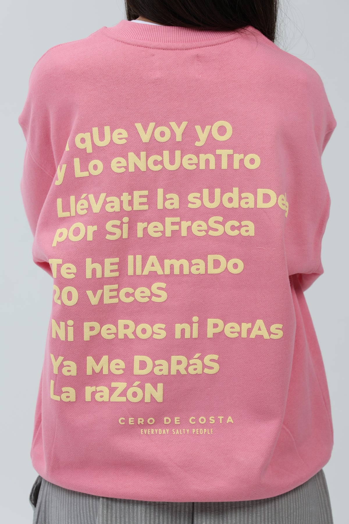 SUDADERA FUCSIA/CREMA "MAMÁ"