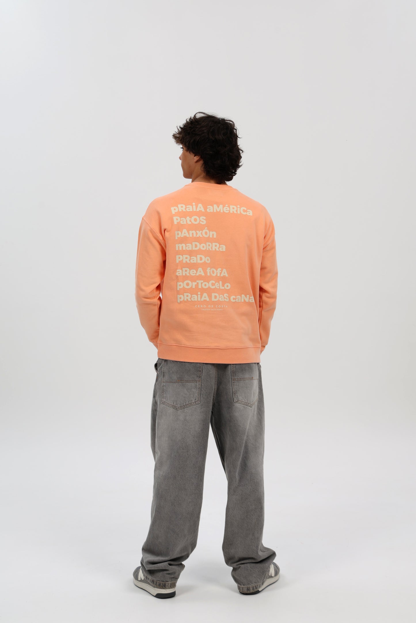 SUDADERA MELOCOTÓN/BEIGE "PANXÓN"