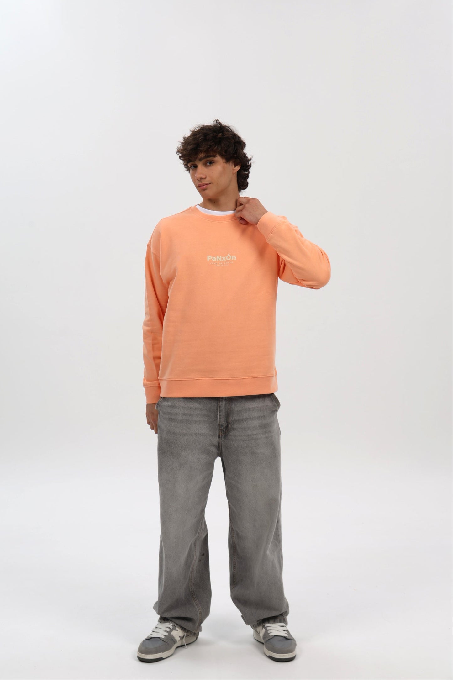 SUDADERA MELOCOTÓN/BEIGE "PANXÓN"