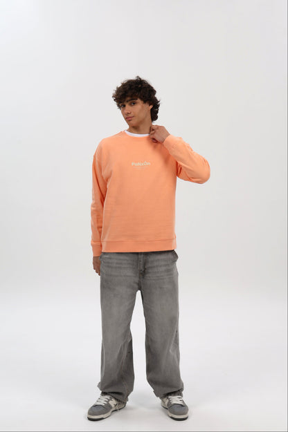 SUDADERA MELOCOTÓN/BEIGE "PANXÓN"