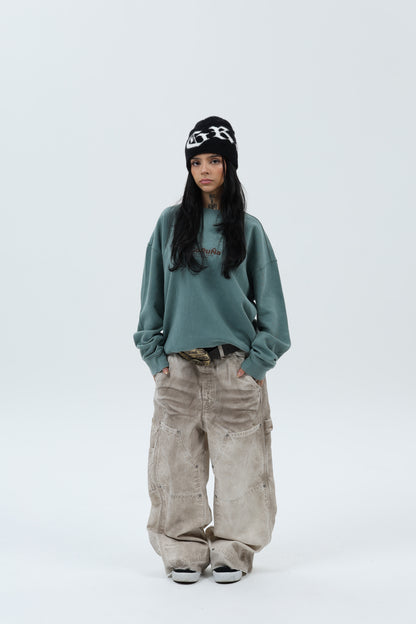 SUDADERA VERDE/MARRÓN "A CORUÑA"
