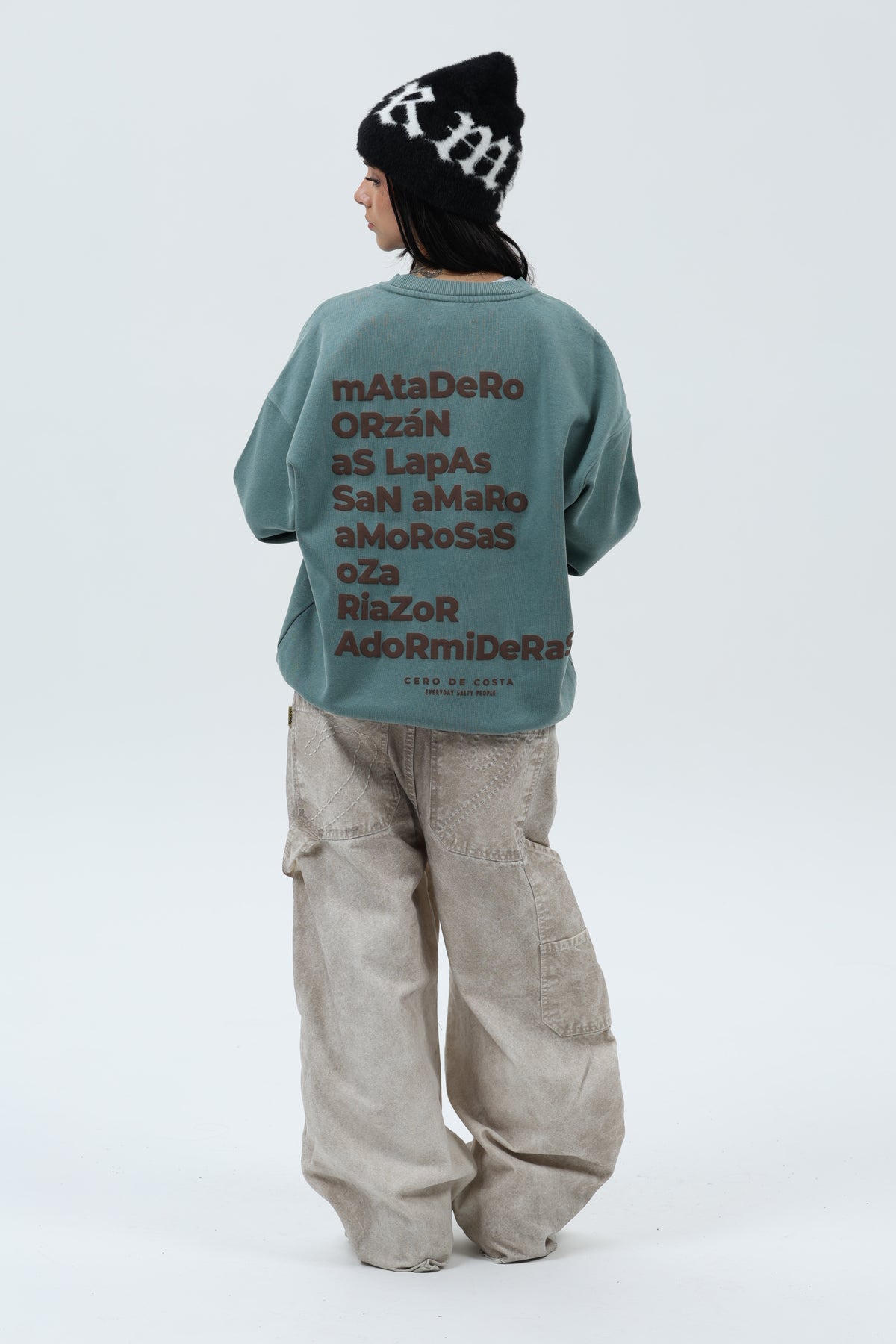 SUDADERA VERDE/MARRÓN "A CORUÑA"