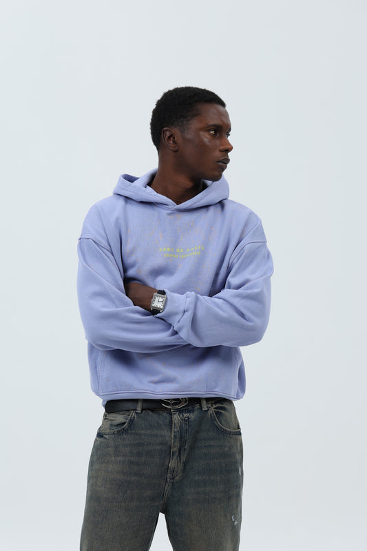 SUDADERA LILA-TIZA/VERDE "VILAGARCÍA" CON CAPUCHA