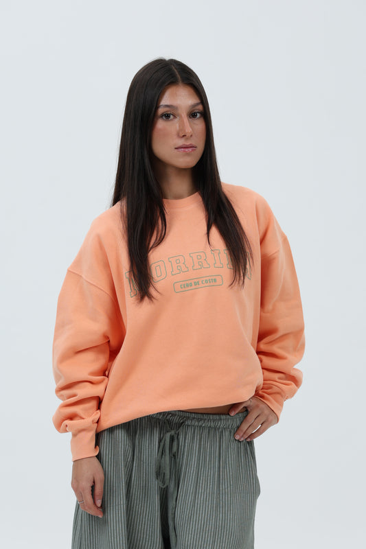 SUDADERA CORAL/VERDE "MORRIÑA" CORTA – foto 3