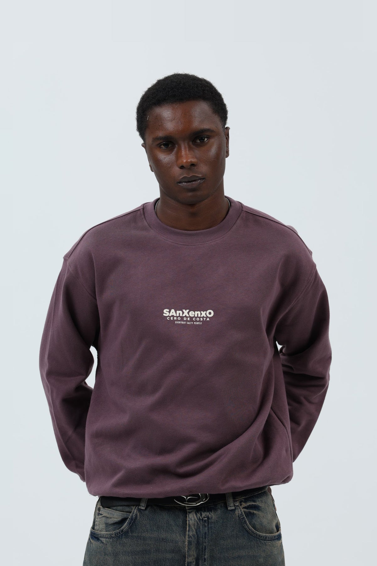 SUDADERA BERENJENA/CREMA "SANXENXO" – foto 4