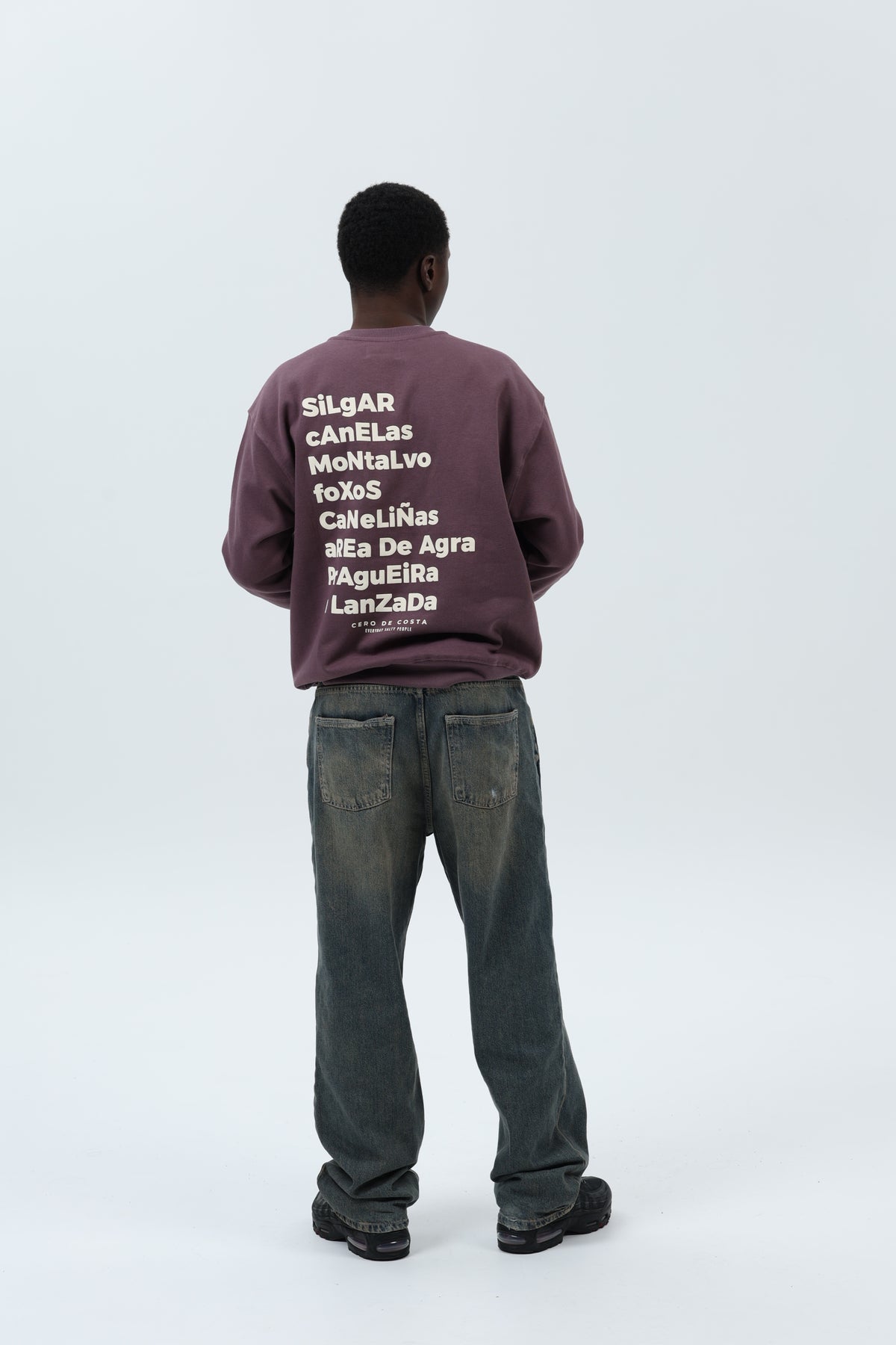 SUDADERA BERENJENA/CREMA "SANXENXO" – foto 2