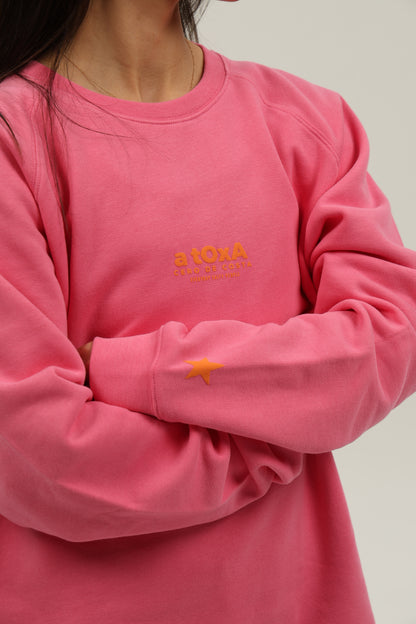 SUDADERA FUCSIA/NARANJA "ILLA DA TOXA"