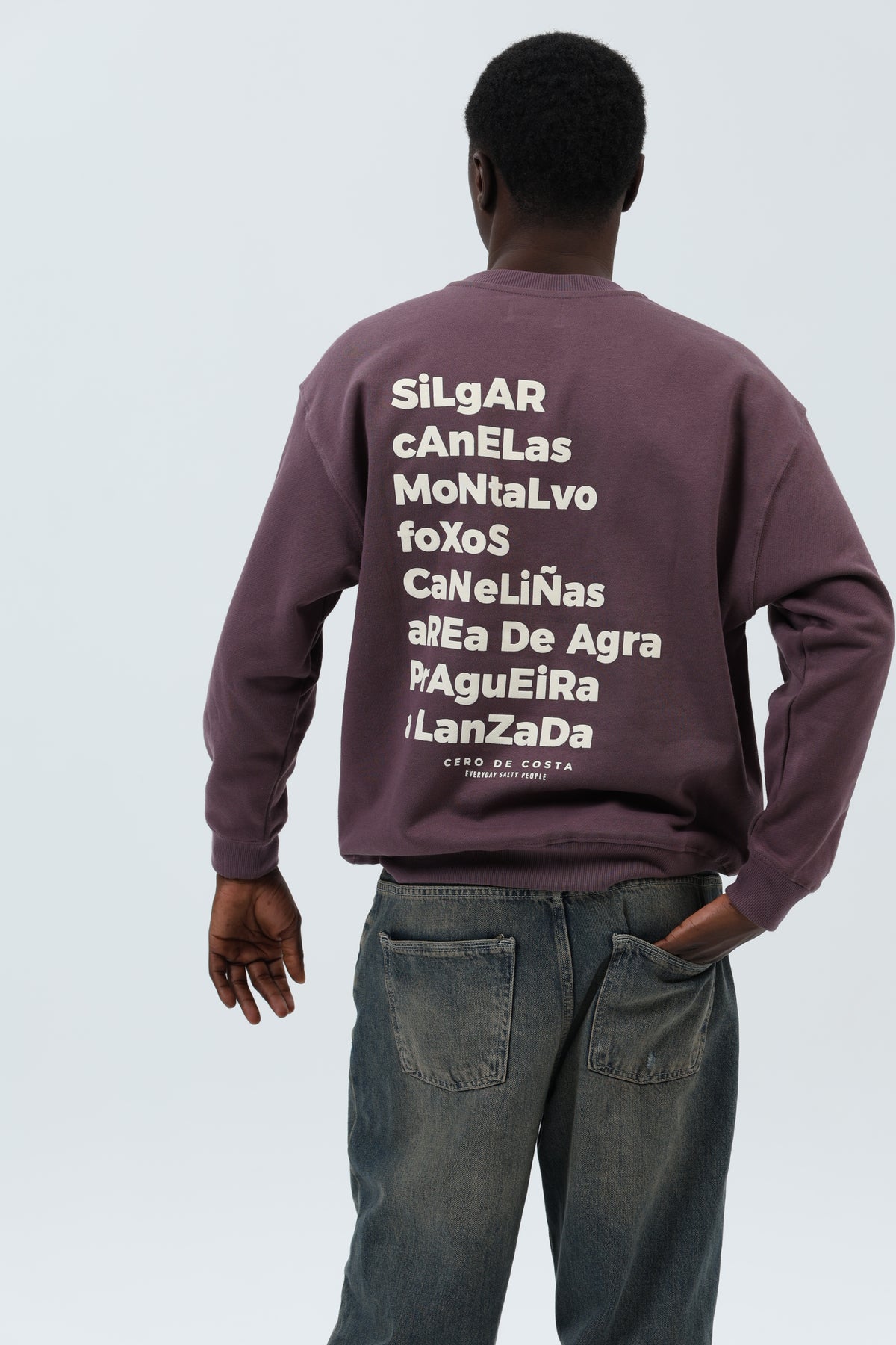 SUDADERA BERENJENA/CREMA "SANXENXO" – foto 7