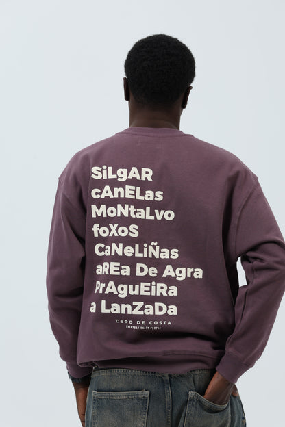 SUDADERA BERENJENA/CREMA "SANXENXO" – foto 6