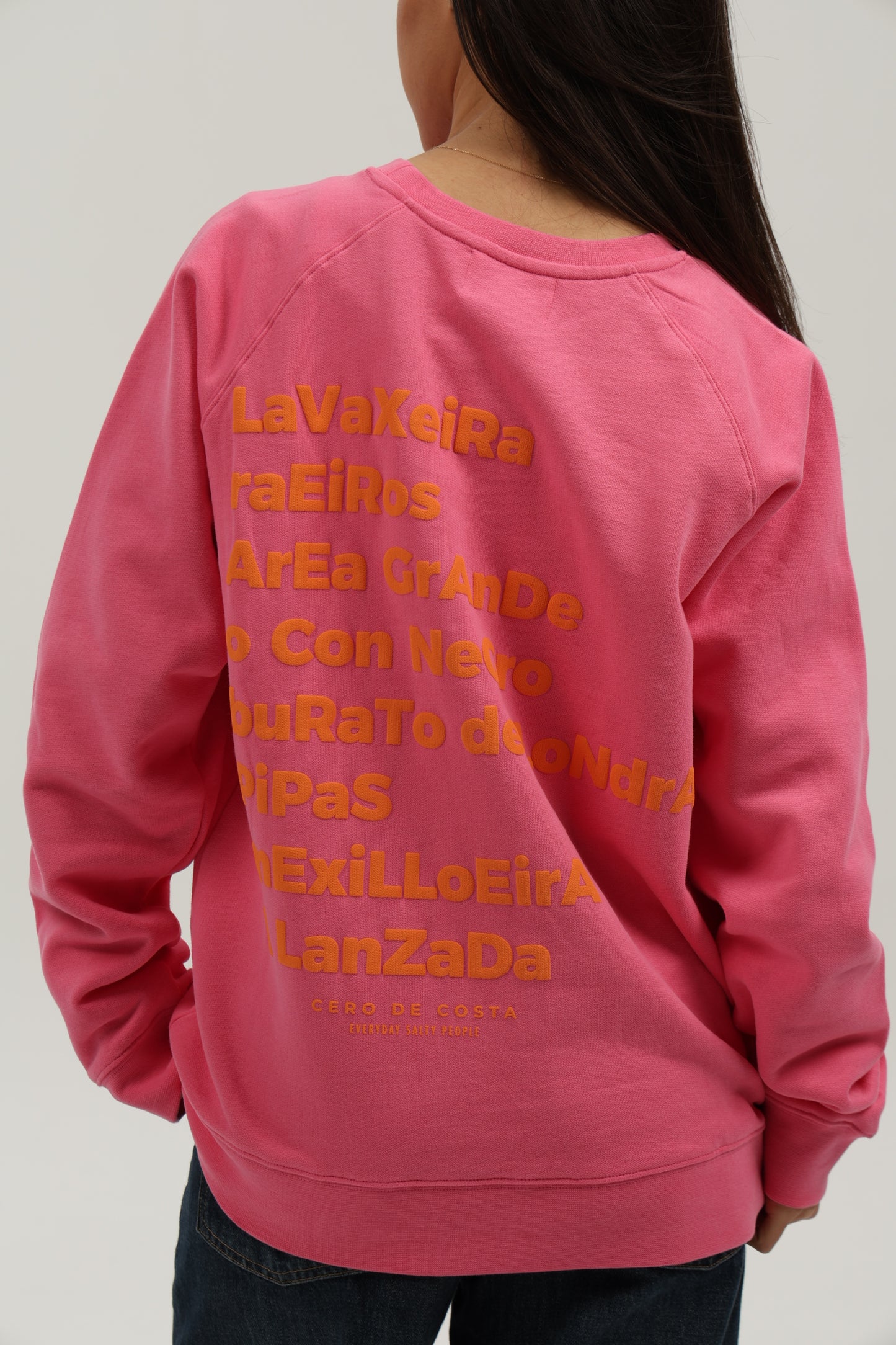 SUDADERA FUCSIA/NARANJA "ILLA DA TOXA"