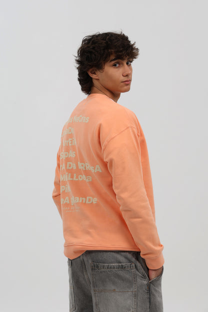 SUDADERA MELOCOTÓN/BEIGE "SAN VICENTE"