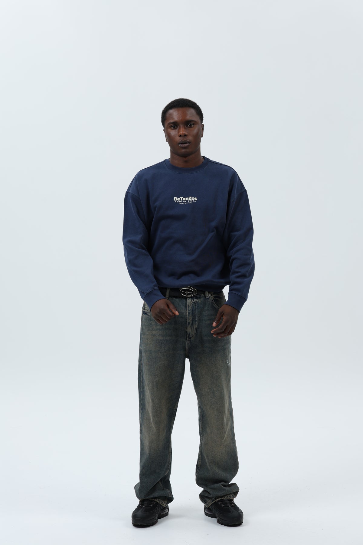 SUDADERA MARINO/CREMA "BETANZOS" – foto 1