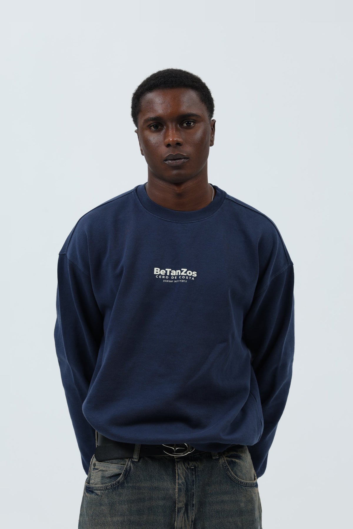 SUDADERA MARINO/CREMA "BETANZOS" – foto 3