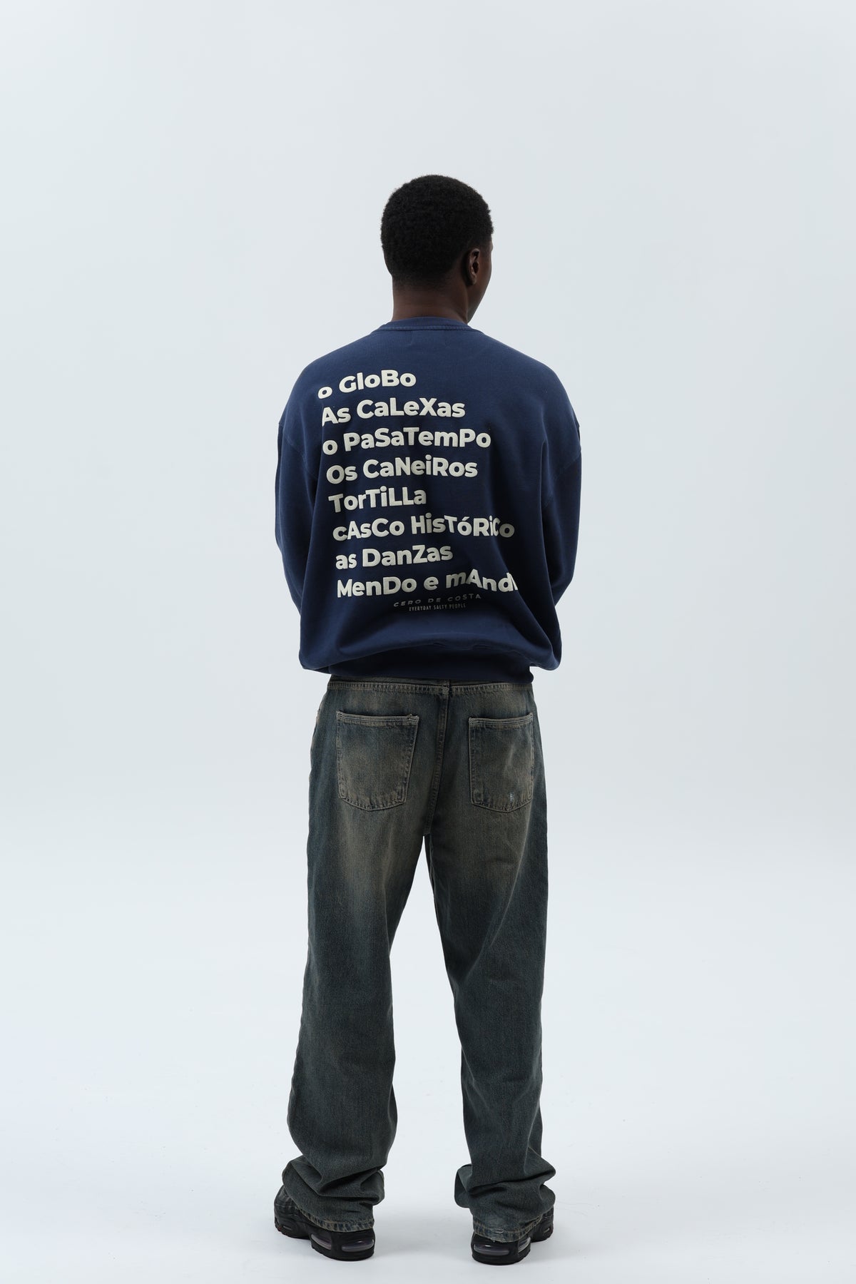 SUDADERA MARINO/CREMA "BETANZOS" – foto 2