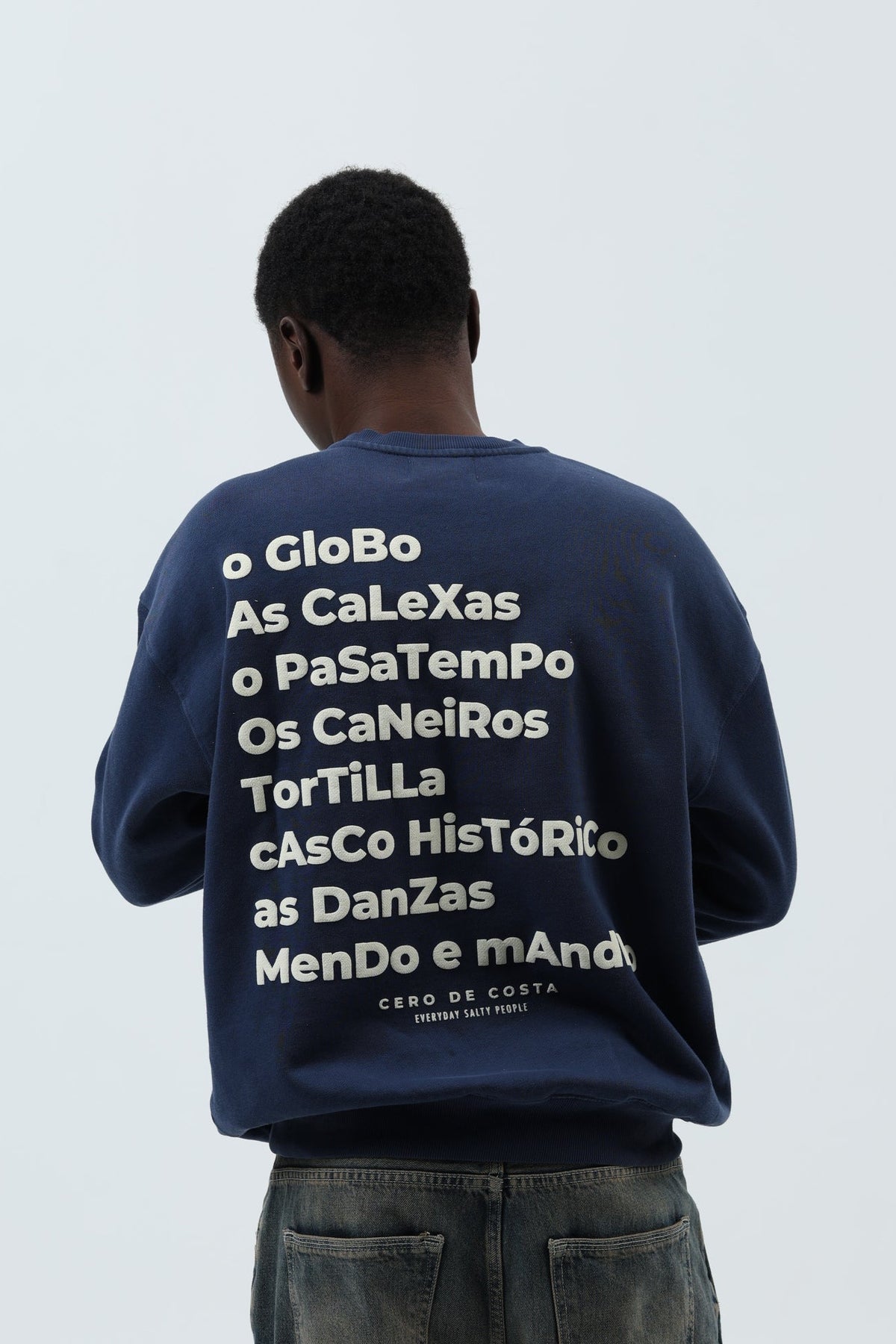 SUDADERA MARINO/CREMA "BETANZOS" – foto 4