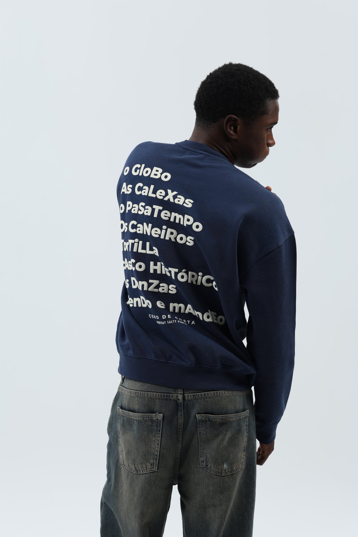 SUDADERA MARINO/CREMA "BETANZOS" – foto 5