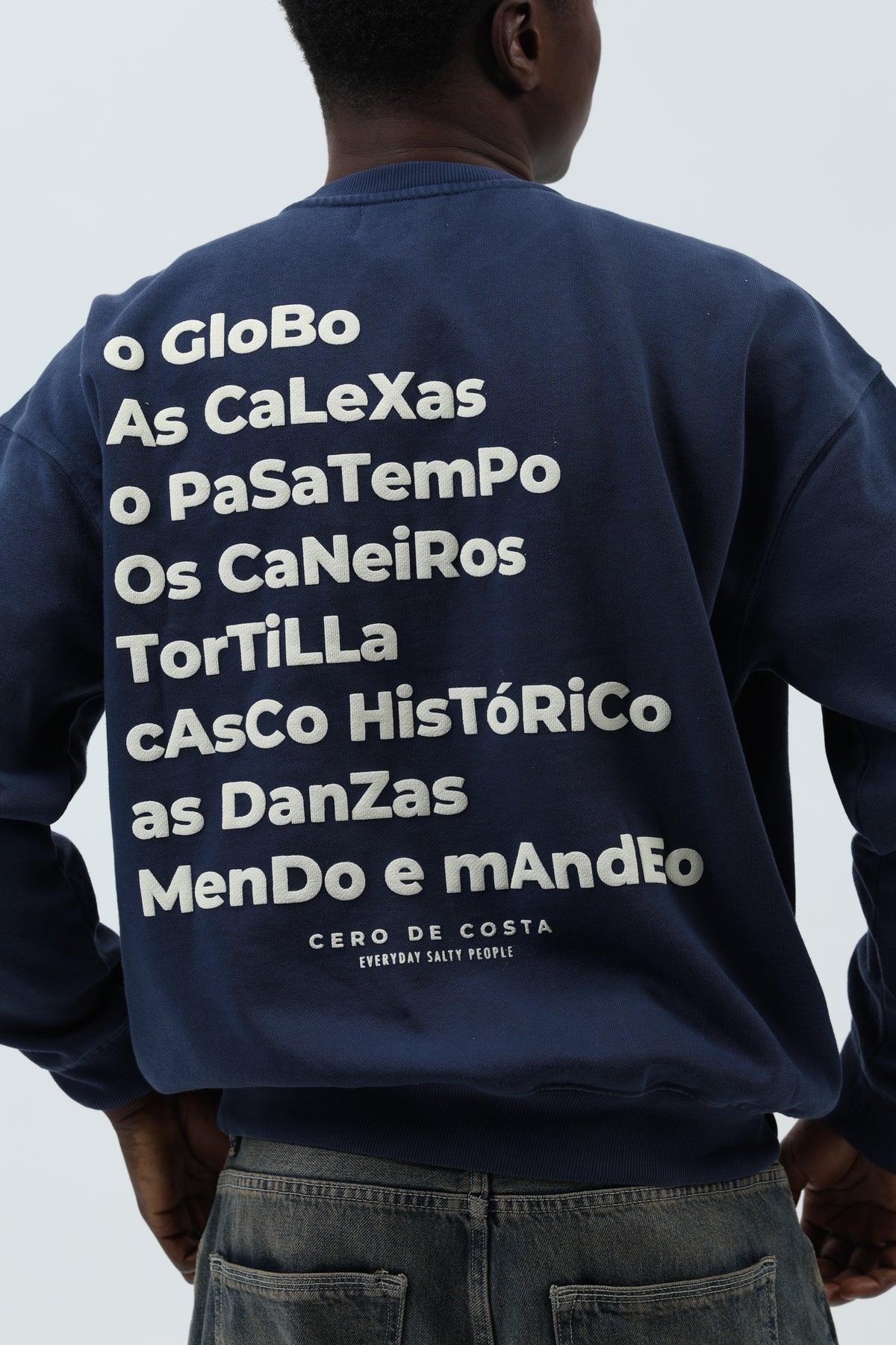 SUDADERA MARINO/CREMA "BETANZOS" – foto 6