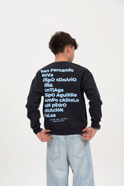 SUDADERA ANTRACITA-O/CELESTE "LUGO CIDADE ROMANA"