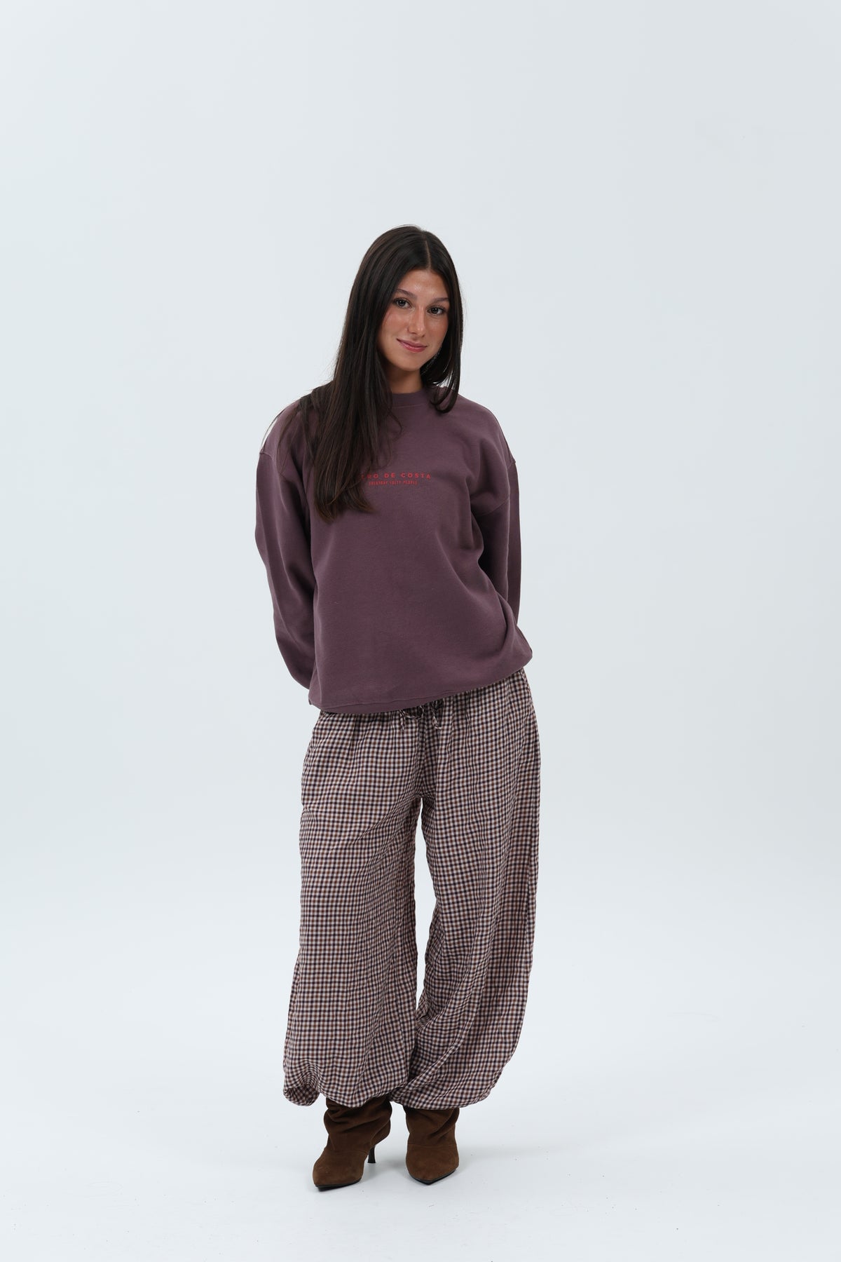 SUDADERA BERENJENA/GRANATE "PLAYAS SURF" – foto 1
