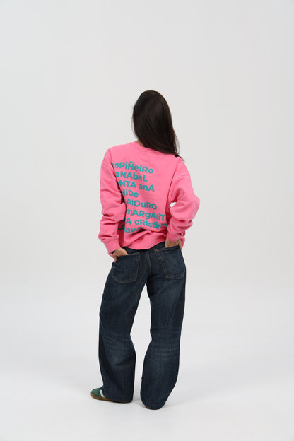 SUDADERA FUCSIA/AZUL "MERA"
