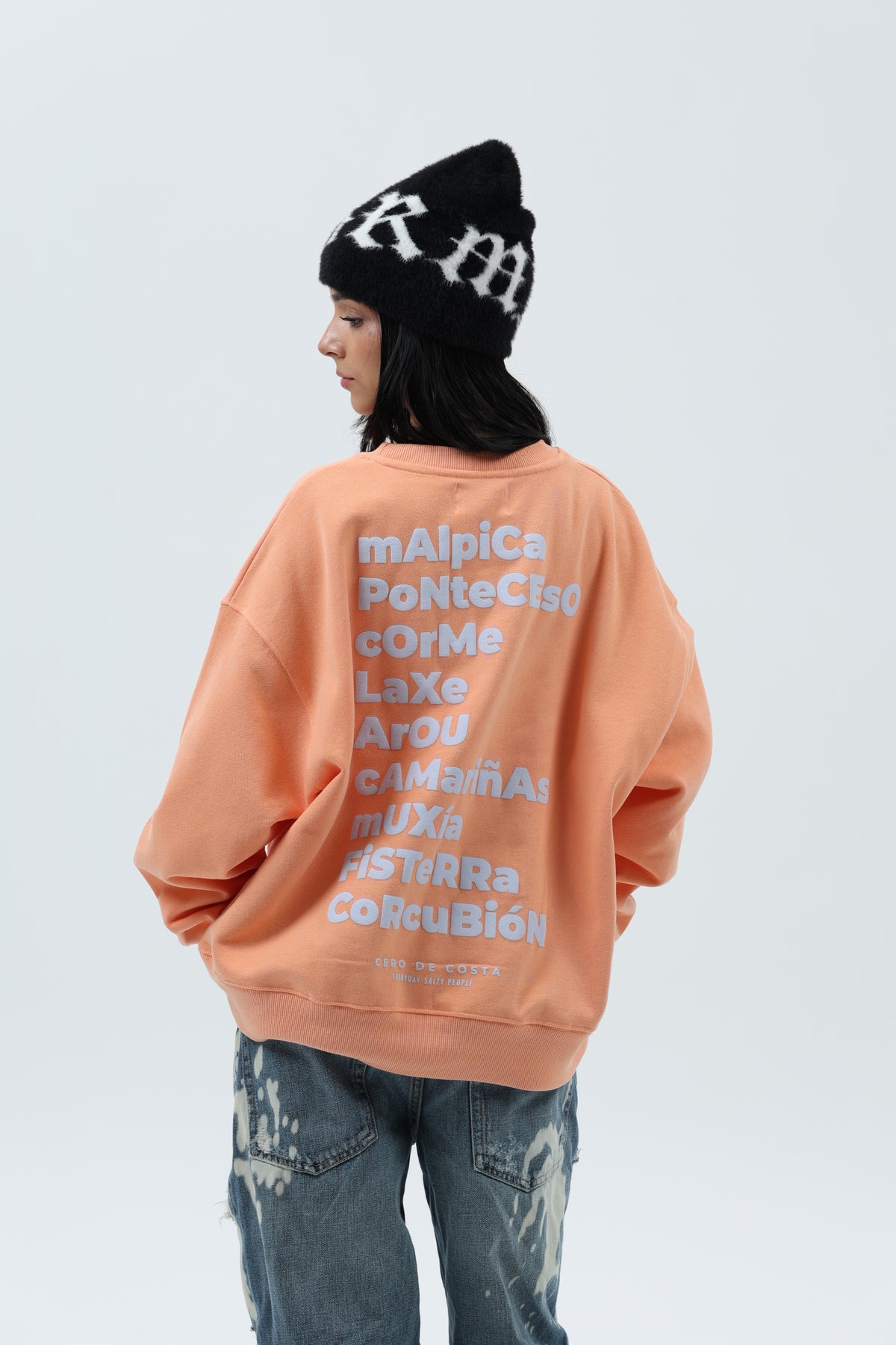 SUDADERA CORAL/CREMA "OS FAROS" CORTA – foto 7