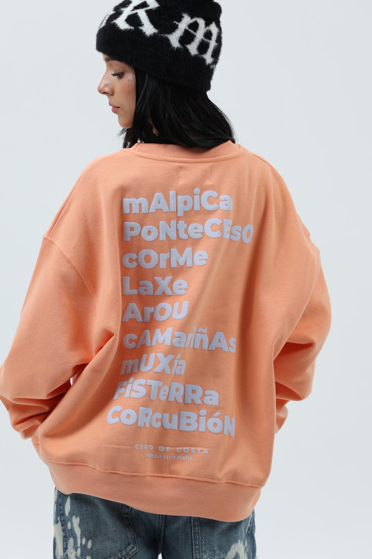 SUDADERA CORAL/CREMA "OS FAROS" CORTA – foto 6