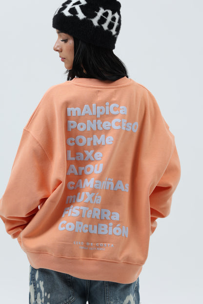 SUDADERA CORAL/CREMA "OS FAROS" CORTA – foto 6