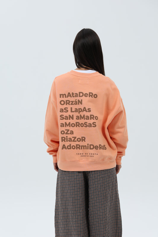 SUDADERA CORAL/MARRÓN "A CORUÑA" CORTA – foto 7