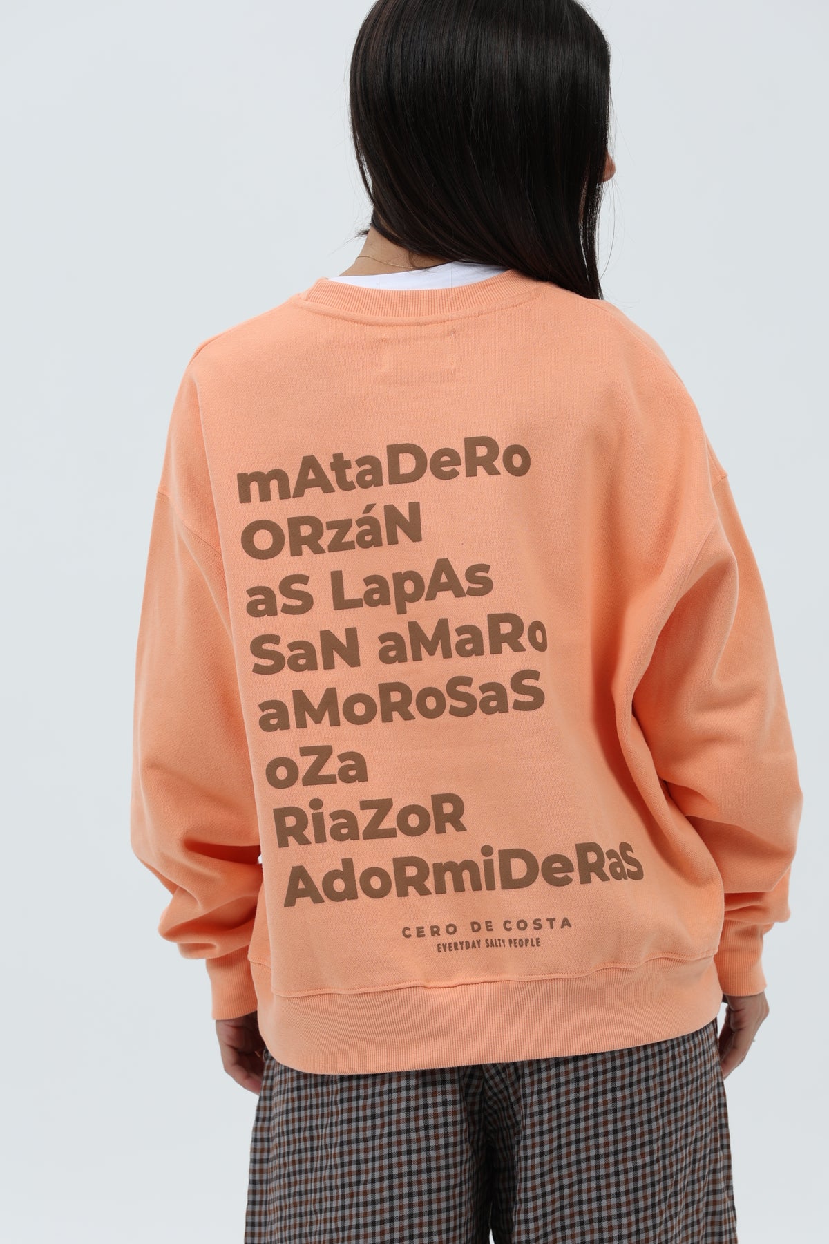 SUDADERA CORAL/MARRÓN "A CORUÑA" CORTA – foto 6