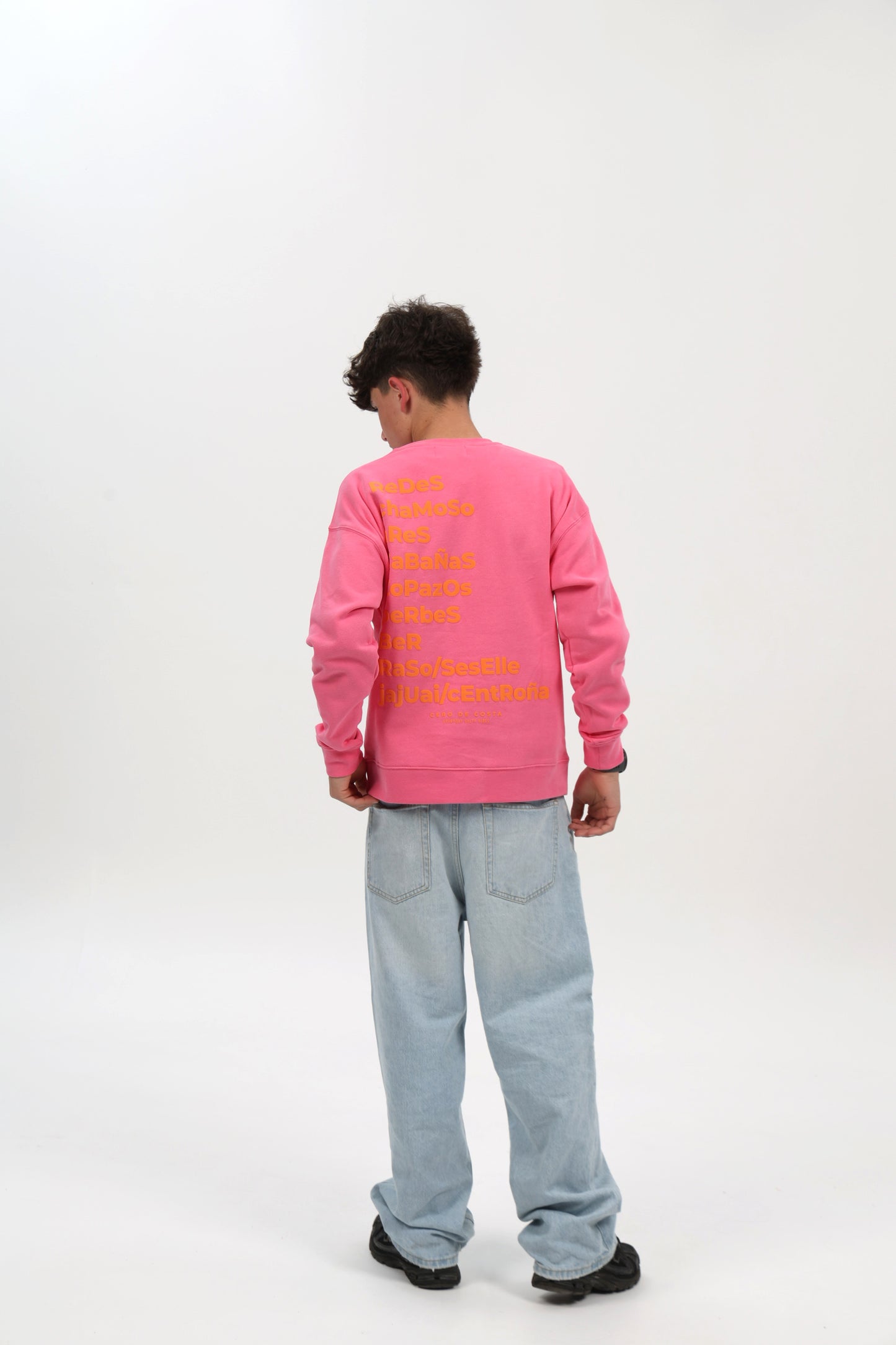 SUDADERA FUCSIA/NARANJA "PONTEDEUME"