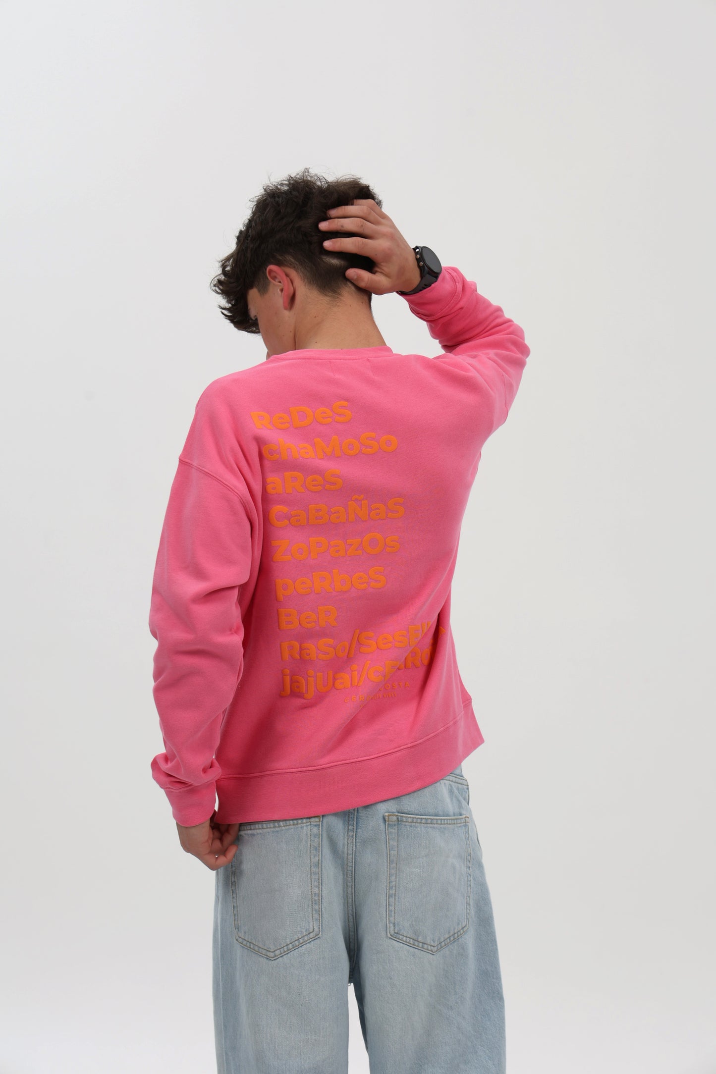 SUDADERA FUCSIA/NARANJA "PONTEDEUME"