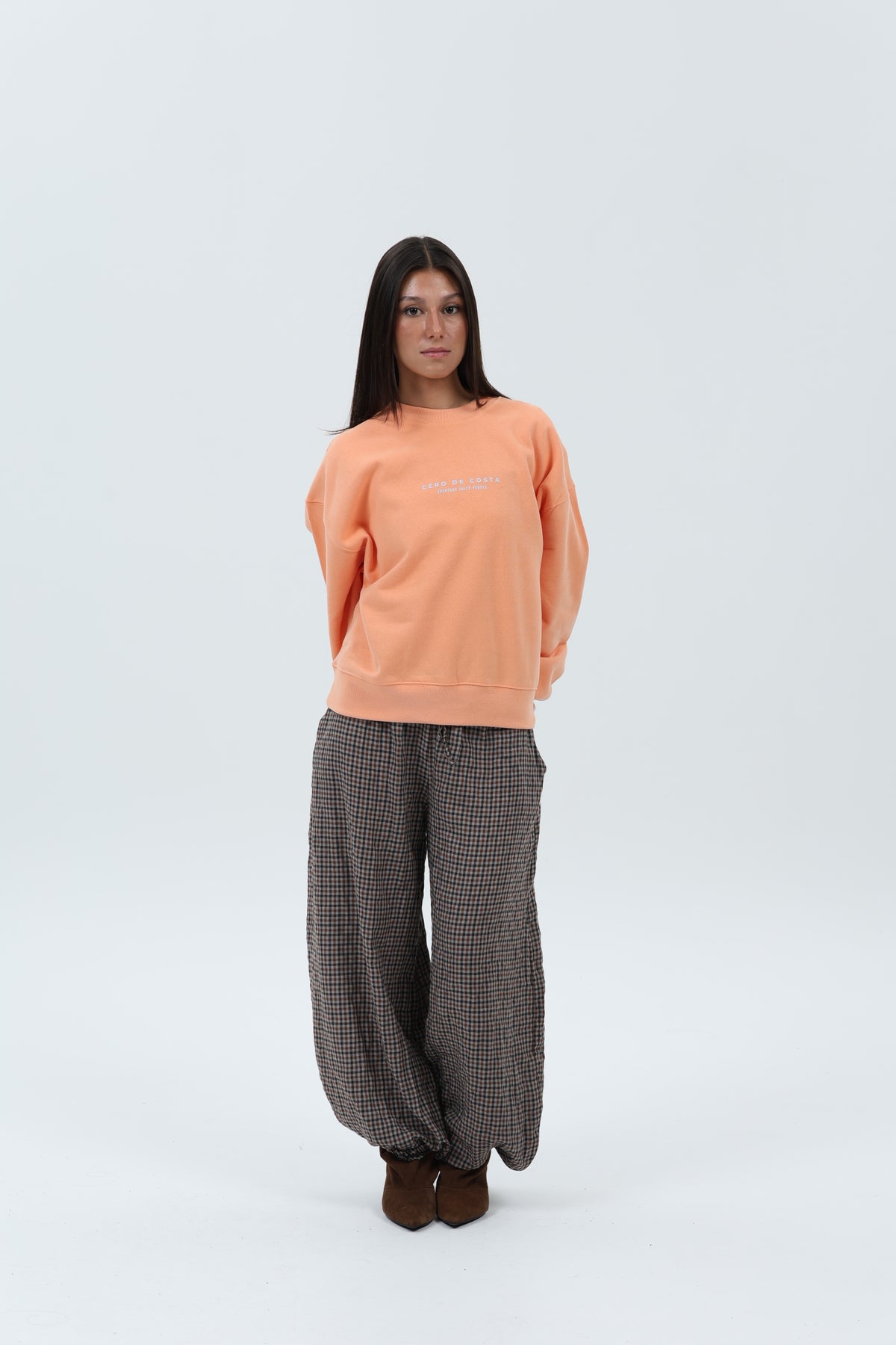 SUDADERA CORAL/CREMA "PLAYAS SURF" CORTA – foto 1