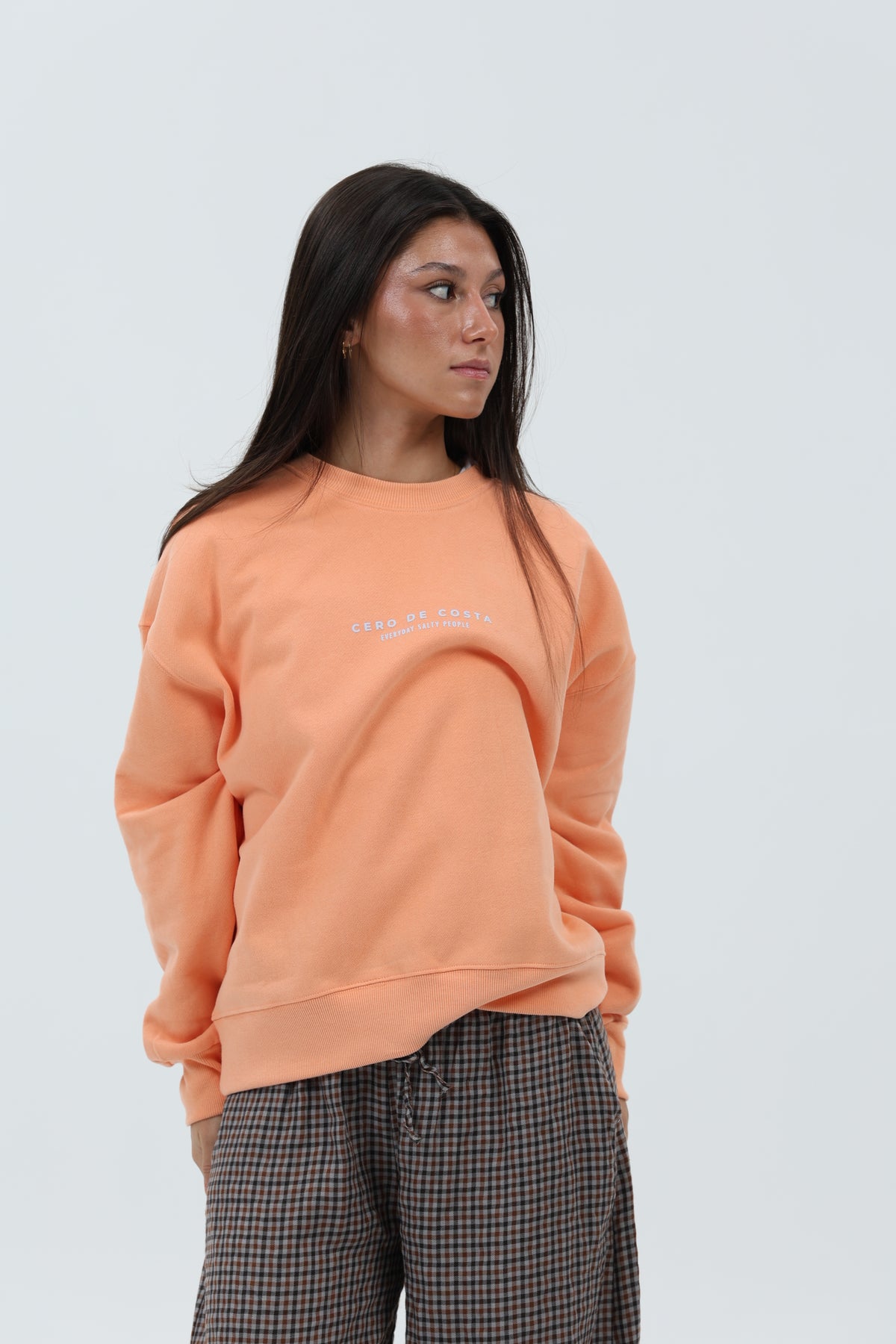 SUDADERA CORAL/CREMA "PLAYAS SURF" CORTA – foto 4