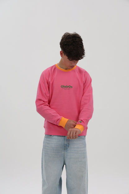 SUDADERA FUCSIA-RIPN/VERDE "OLEIROS"