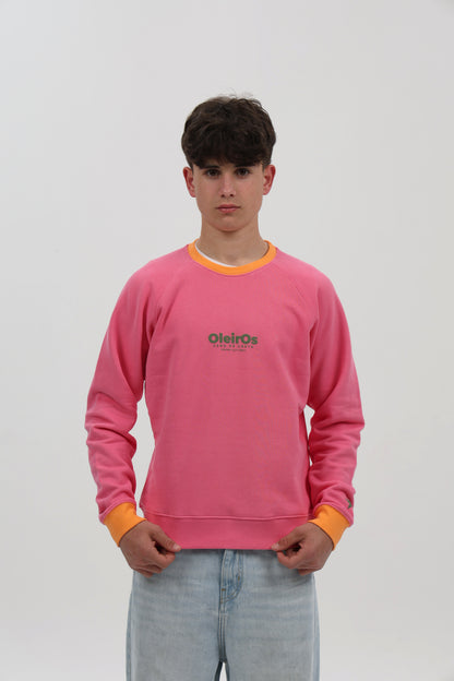 SUDADERA FUCSIA-RIPN/VERDE "OLEIROS"